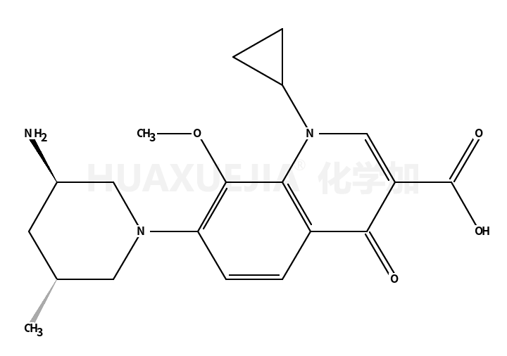 7-[(3S,5S)-3-amino-5-methylpiperidin-1-yl]-1-cyclopropyl-8-methoxy-4-oxoquinoline-3-carboxylic acid