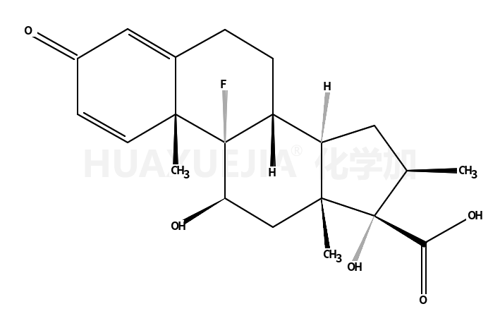 (8S,10S,11S,13S,14S,16S)-9-fluoro-11,17-dihydroxy-10,13,16-trimethyl-3-oxo-6,7,8,11,12,14,15,16-octahydrocyclopenta[a]phenanthrene-17-carboxylic acid