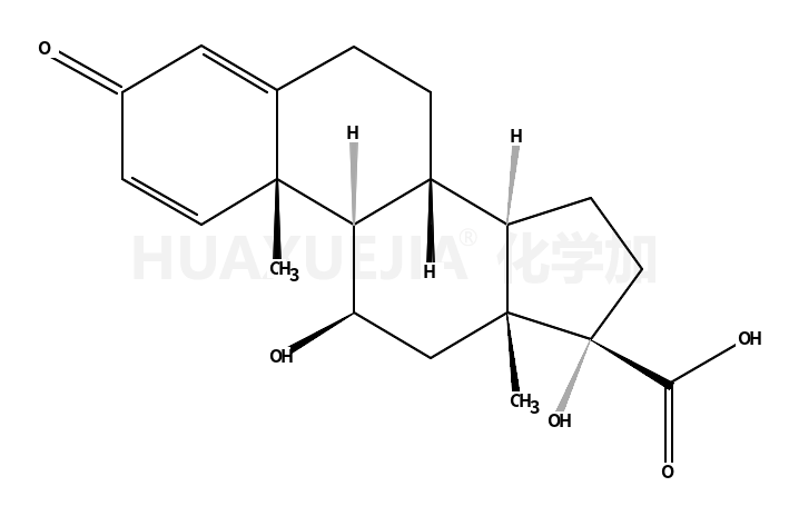 (11BETA,17ALPHA)-11,17-二羟基-3-氧代雄甾-1,4-二烯-17-羧酸