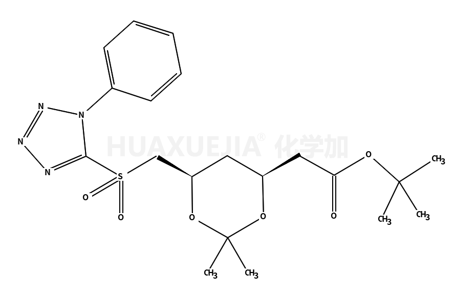 叔-丁基 [(4R,6S)-2,2-二甲基-6-{[(1-苯基-1H-四唑-5-基)磺酰]甲基}-1,3-二噁烷-4-基]乙酸酯