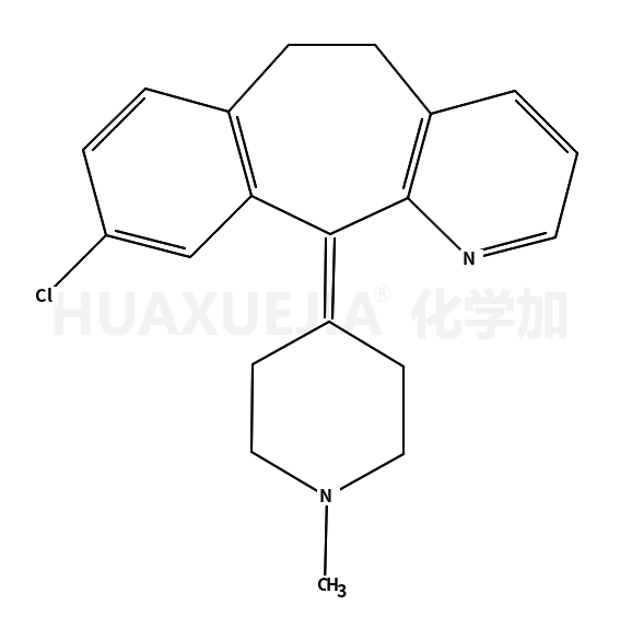 9-chloro-11-(1-methylpiperidin-4-ylidene)-5,6-dihydrobenzo[1,2]cyclohepta[2,4-b]pyridine