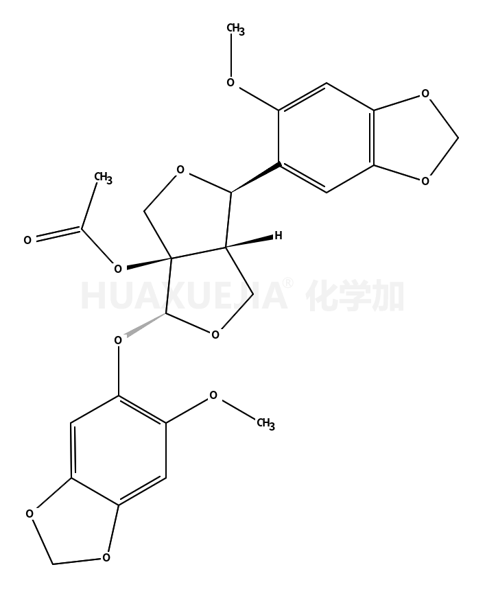 [(3S,3aS,6S,6aR)-6-(6-methoxy-1,3-benzodioxol-5-yl)-3-[(6-methoxy-1,3-benzodioxol-5-yl)oxy]-3,4,6,6a-tetrahydro-1H-furo[3,4-c]furan-3a-yl] acetate