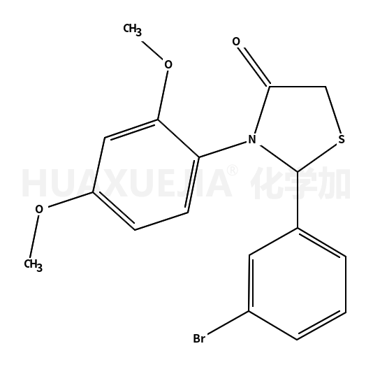 2-(3-Bromophenyl)-3-(2,4-dimethoxyphenyl)-1,3-thiazolidin-4-one