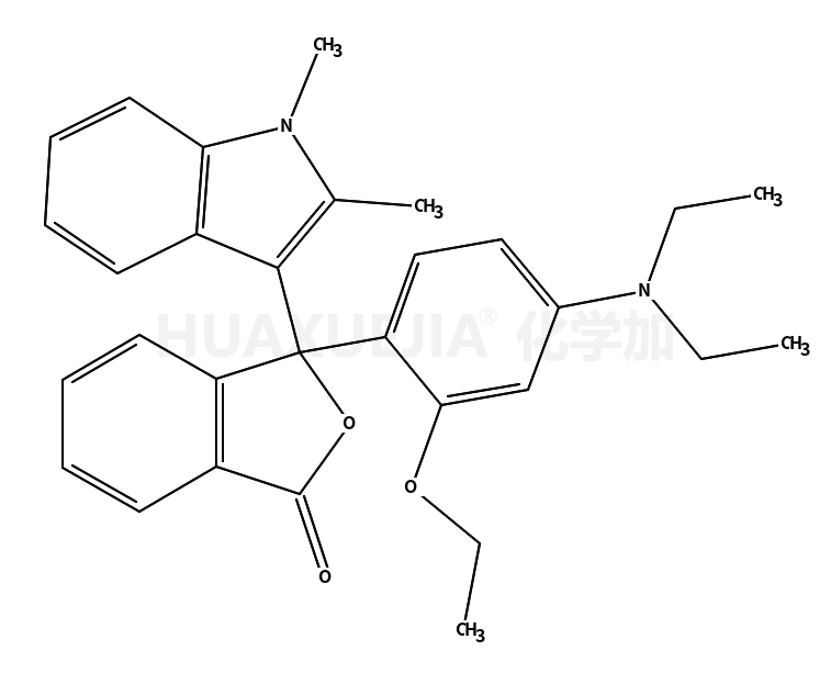 3-(2'-乙氧基-4'-二乙基氨基苯基)-3-(1',2'-二甲基吲哚-3'-基)苯酞