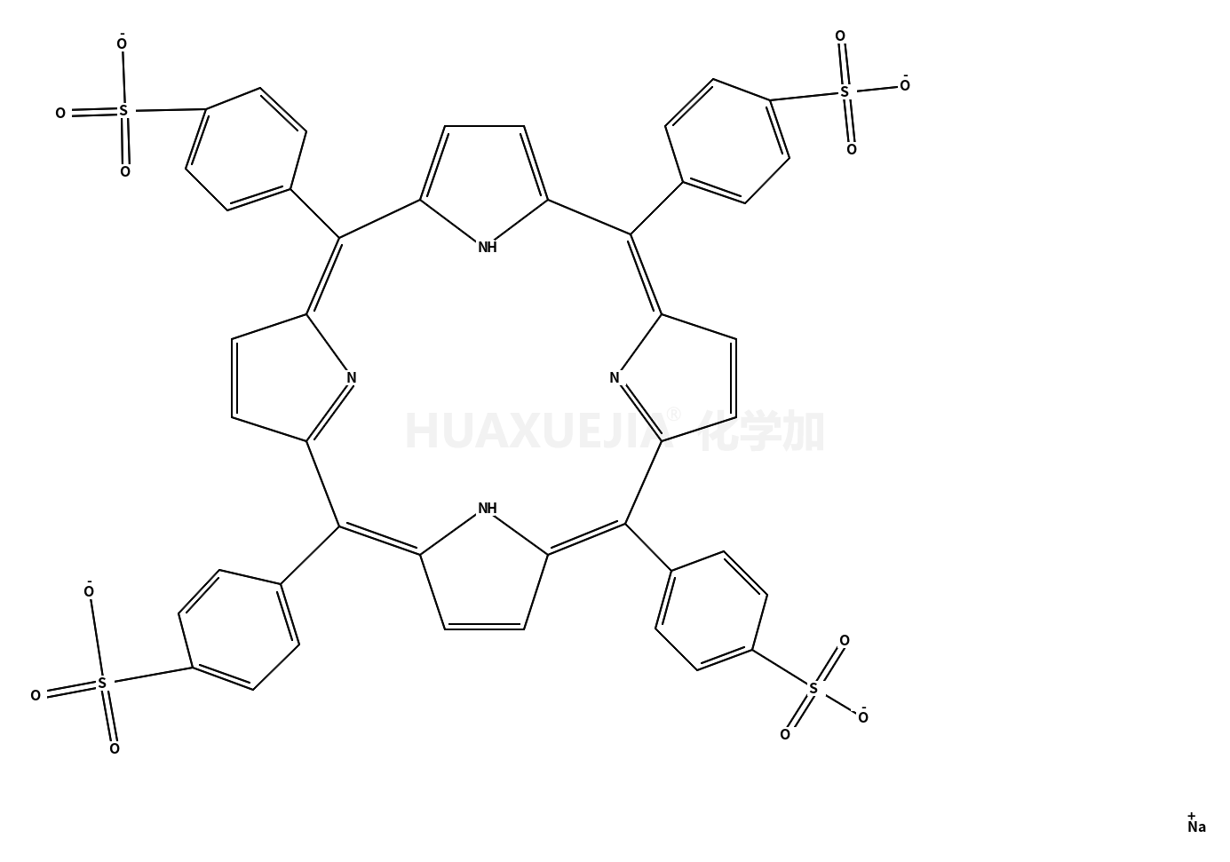 meso-四(4-磺苯基)卟吩四钠十二水
