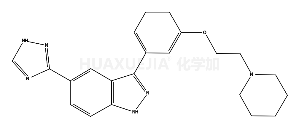 3-[3-[2-(1-哌啶基)乙氧基]苯基]-5-(1H-1,2,4-三唑-5-基)-1H-吲唑