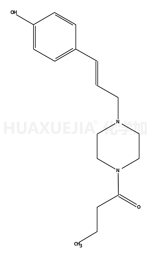 1-Butyryl-4-[3-(4-hydroxy-phenyl)-allyl]-piperazine39918-90-6