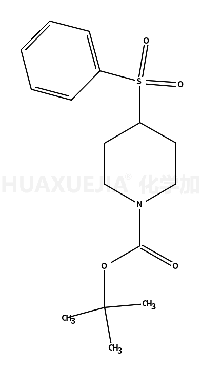 • 1-Piperidinecarboxylic acid, 4-(phenylsulfonyl)-, 1,1-dimethylethyl ester