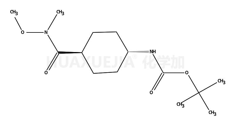 反式-1-(BOC-氨基)-4-(N-甲氧基-N-甲基氨基甲酰基)环己烷