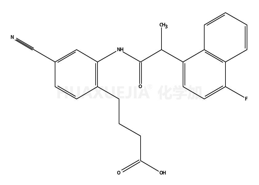 4-氰基-2-[[2-(4-氟-1-萘基)-1-氧代丙基]氨基]苯基丁酸
