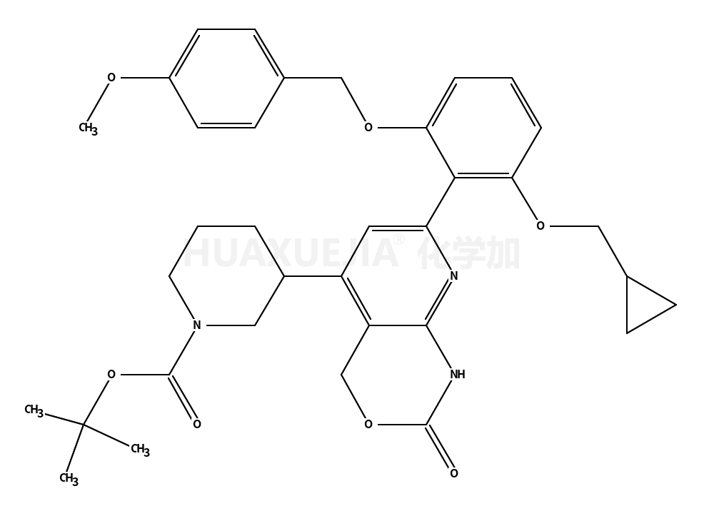 3-[7-[2-(环丙基甲氧基)-6-[(4-甲氧基苯基)甲氧基]苯基]-1,4-二氢-2-氧代-2H-吡啶并[2,3-d][1,3]恶嗪-5-基]-1-哌啶甲酸叔丁酯