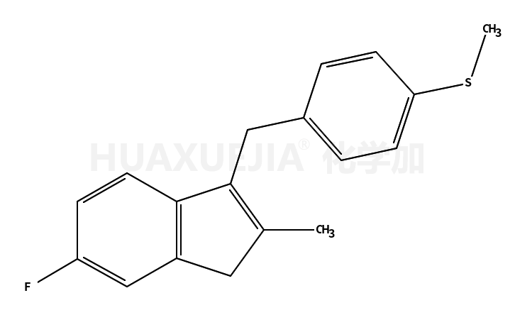 6-氟-2-甲基-3-(4-甲基磺酰基-苄基)-1H-茚