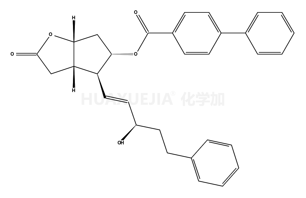 [1,1'-联苯]-4-羧酸,(3aR,4R,5R,6aS)-六氢-4-[(1E,3S)-3-羟基-5-苯基-1-戊烯-1-基]-2-氧代-2H-环戊并[b]呋喃-5-基酯