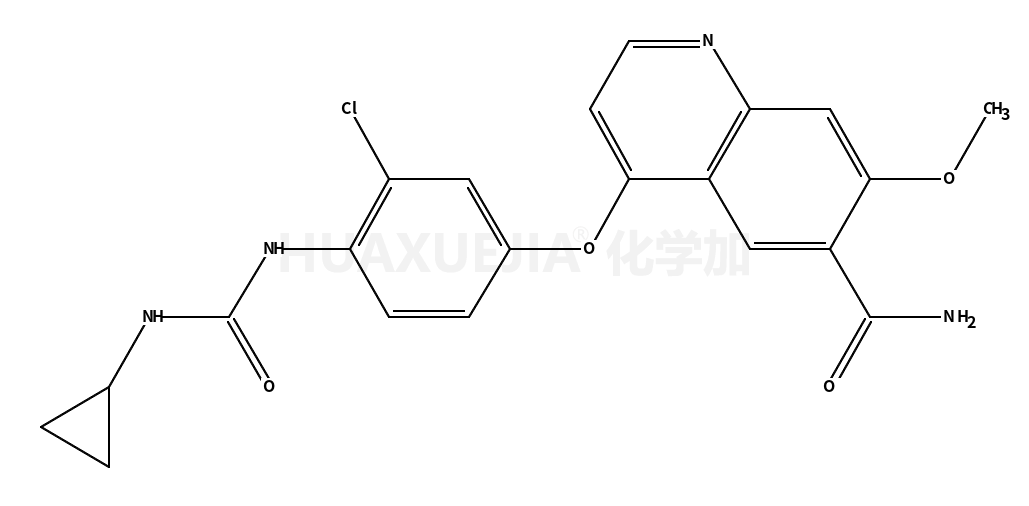 4-[3-氯-4-(環(huán)丙基氨基羰基)氨基苯氧基]-7-甲氧基-6-喹啉甲酰胺