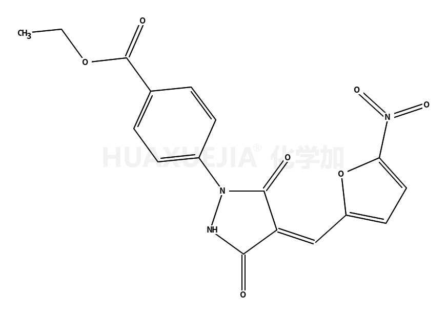 ethyl 4-[(4Z)-4-[(5-nitrofuran-2-yl)methylidene]-3,5-dioxopyrazolidin-1-yl]benzoate