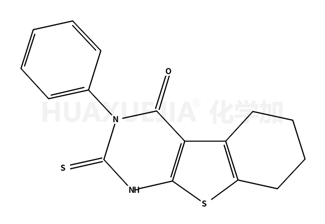 2-疏基-3-苯基-5,6,7,8-四氢-3H-苯并[4,5]噻吩并[2,3-d]嘧啶-4-酮