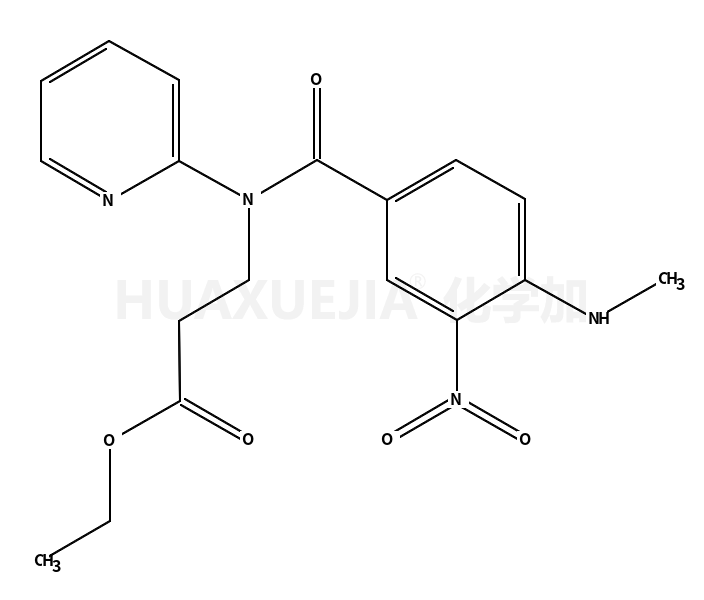 Ethyl 3-(4-(ethylamino)-3-nitro-N-(pyridin-2-yl)benzamido)propanoate