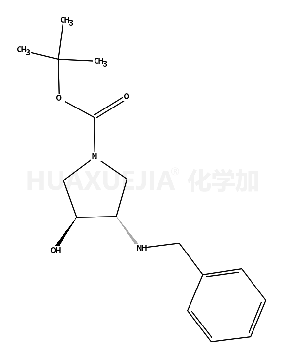 (3R,4R)-N-Boc-3-苄氨基-4-羟基吡咯烷