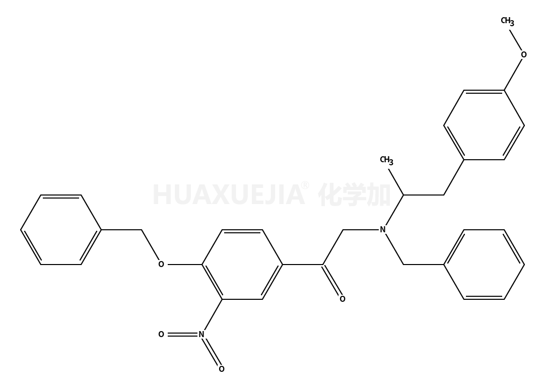 2-[[2-(4-甲氧基苯基)-1-甲基乙基](苯基甲基)氨基]-1-[3-硝基-4-(苯基甲氧基)苯基]-乙酮