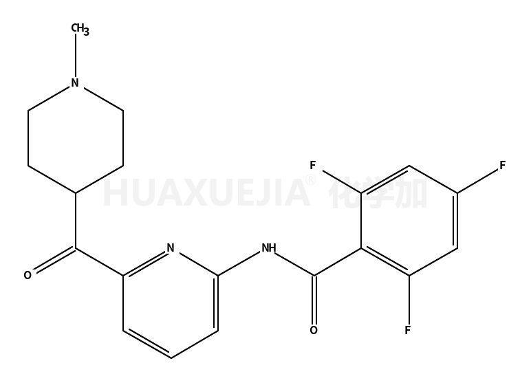 2,4,6-三氟-N-[6-[(1-甲基-4-哌啶基)羰基]-2-吡啶基]苯甲酰胺