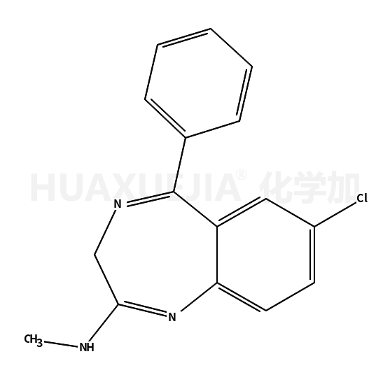 7-chloro-N-methyl-5-phenyl-3H-1,4-benzodiazepin-2-amine