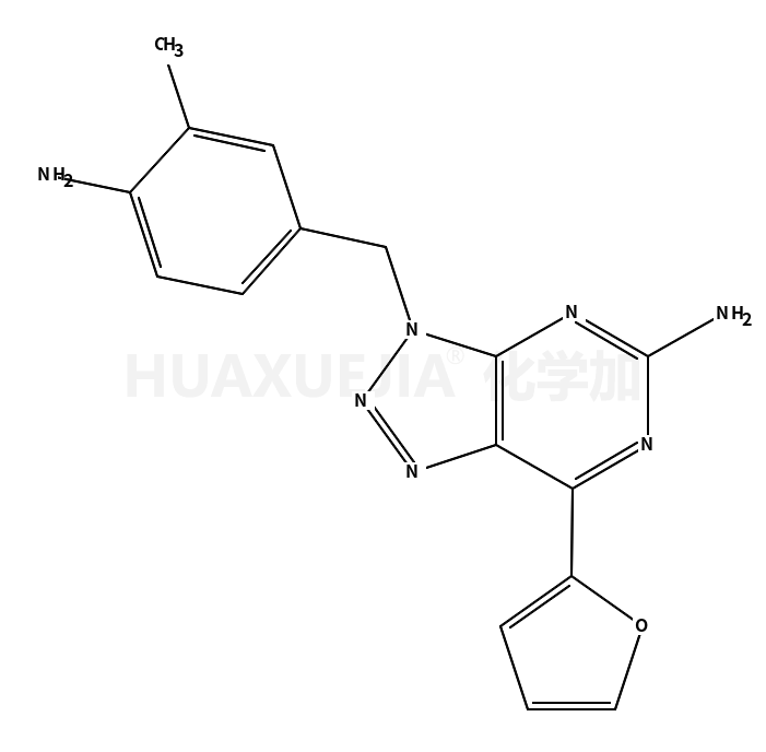 3-(4-氨基-3-甲基并芐基)-7-(2-呋喃基)-3H-[1,2,3]噻唑并[4,5-d]嘧啶-5-胺