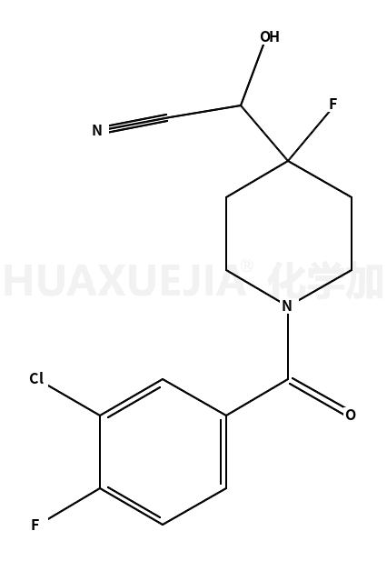 [1-(3-chloro-4-fluorobenzoyl)-4-fluoropiperidin-4-yl]hydroxyacetonitrile