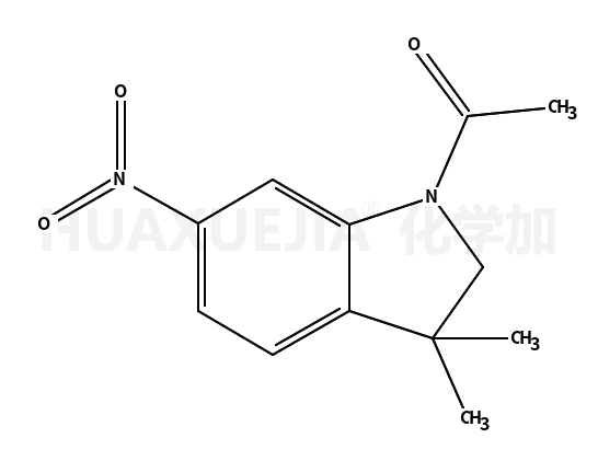 1-(2,3-二氢-3,3-二甲基-6-硝基-1H-吲哚-1-基)-乙酮