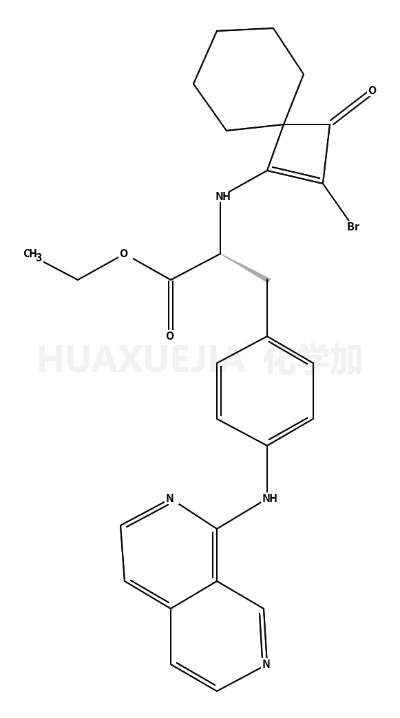 ethyl (2S)-2-[(2-bromo-3-oxospiro[3.5]non-1-en-1-yl)amino]-3-[4-(2,7-naphthyridin-1-ylamino)phenyl]propanoate