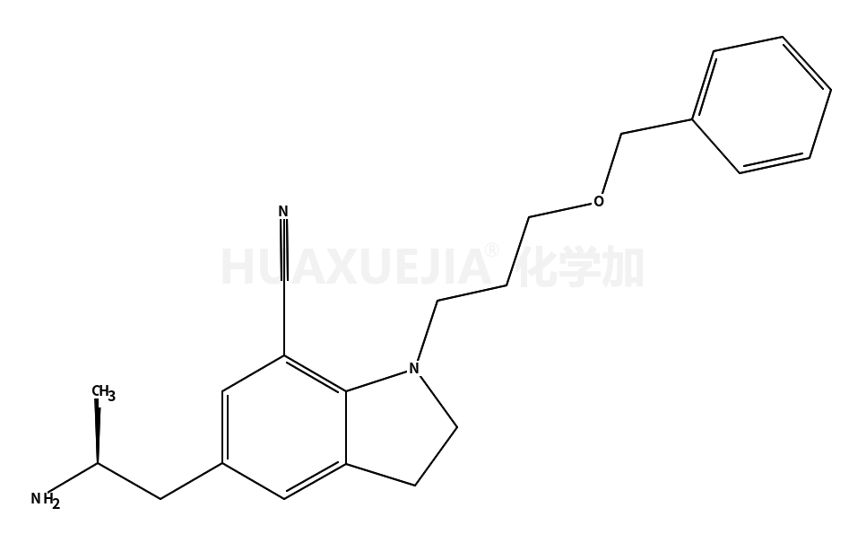 5-[(2R)-2-氨基丙基]-2,3-二氢-1-[3-(苄氧基)丙基]-1H-吲哚-7-腈