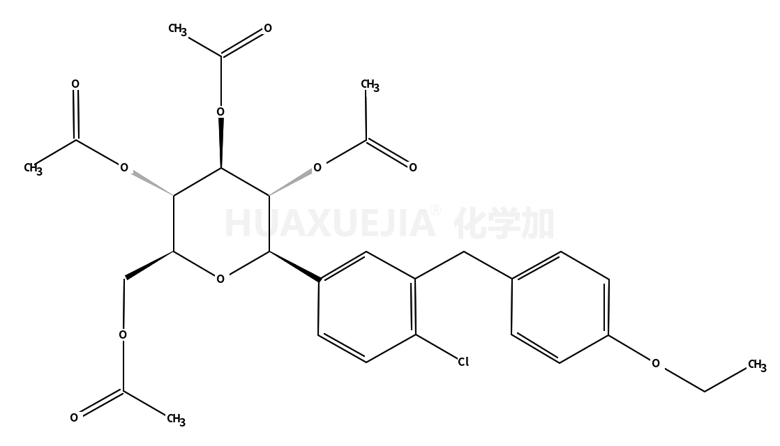 (2R,3R,4R,5S,6S)-2-(乙酰氧基甲基)-6-(4-氯-3-(4-乙氧基苄基)苯基)四氢-2H-吡喃-3,4,5-三yl 三乙酸酯