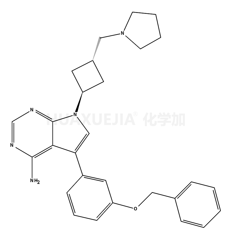 5-(3-苄氧基苯基)-7-[反式-3-[(吡咯烷-1-基)甲基]环丁基]-7H-吡咯并[2,3-D]嘧啶-4-胺