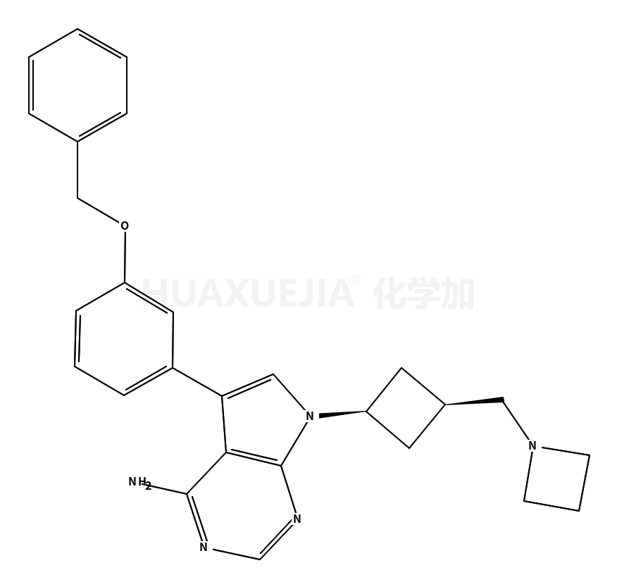 [7-[顺式-3-[(氮杂环丁烷-1-基)甲基]环丁基]-5-(3-苄氧基苯基)-7H-吡咯并[2,3-d]嘧啶-4-基]胺
