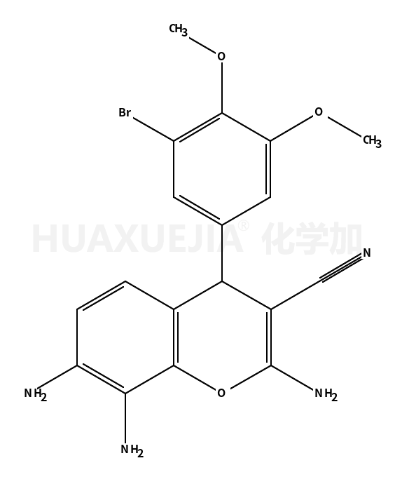 2,7,8-三氨基-4-(3-溴-4,5-二甲氧基苯基)-4H-色烯-3-甲腈
