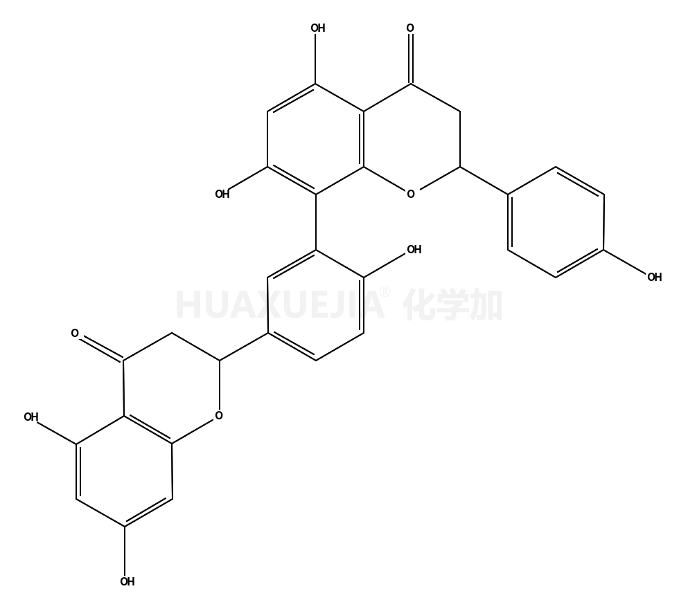 (2S)-8-{5-[(2S)-5,7-Dihydroxy-4-oxo-3,4-dihydro-2H-chromen-2-yl]- 2-hydroxyphenyl}-5,7-dihydroxy-2-(4-hydroxyphenyl)-2,3-dihydro-4H -chromen-4-one