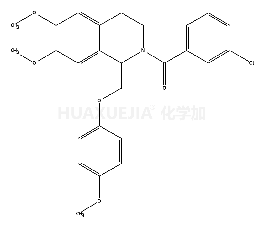 (3-Chlorophenyl){6,7-dimethoxy-1-[(4-methoxyphenoxy)methyl]-3,4-d ihydro-2(1H)-isoquinolinyl}methanone