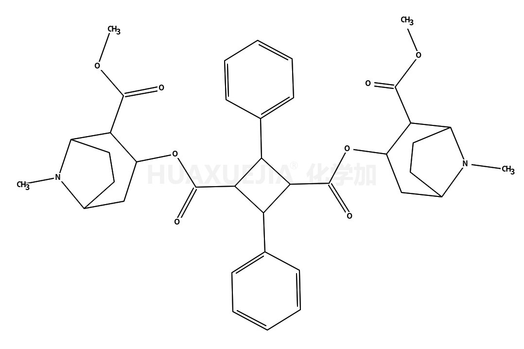 2,4-diphenyl-cyclobutane-1,3-dicarboxylic acid bis-(2-methoxycarbonyl-tropan-3-yl ester)