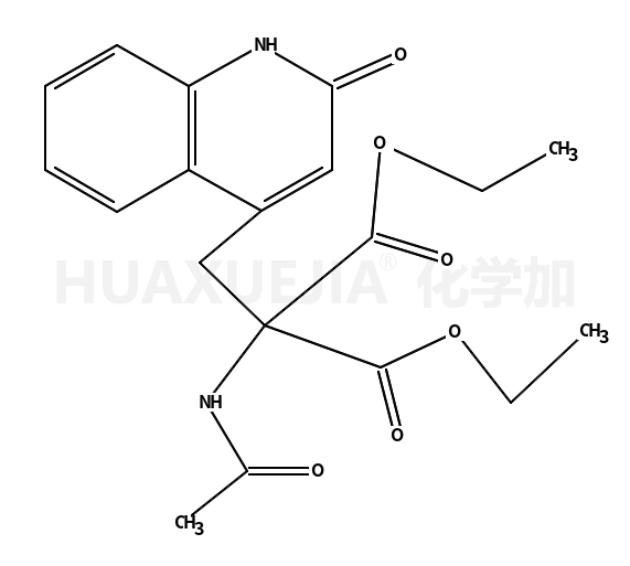 ethyl 2-acetylamino-2-ethoxycarbonyl-3-[2(1H)-quinolinon-4-yl]propionate