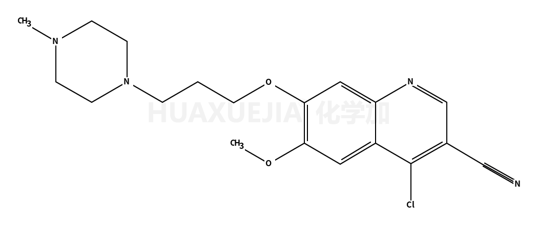 4-chloro-3-cyano-6-methoxy-7-[3-(4-methylpiperazine-1-yl)propoxy]quinoline