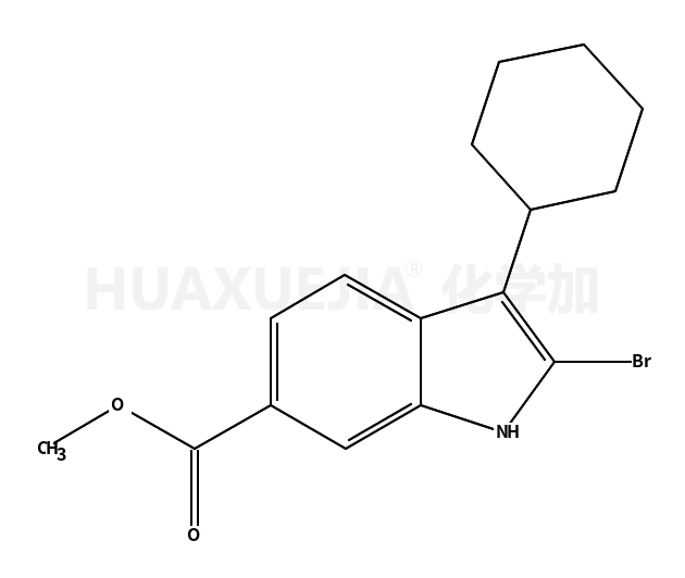2-溴-3-环己基-1H-吲哚-6-羧酸甲酯