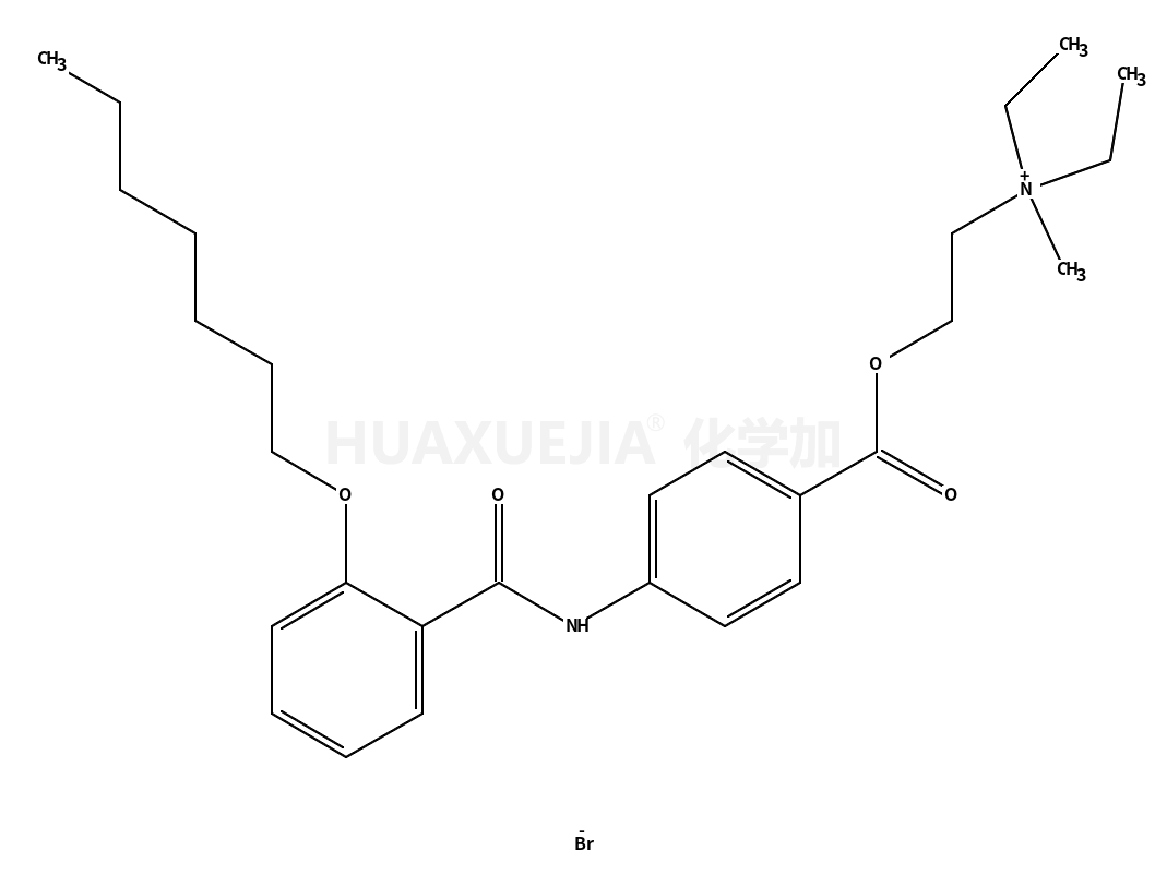 diethyl-[2-[4-[(2-heptoxybenzoyl)amino]benzoyl]oxyethyl]-methylazanium,bromide
