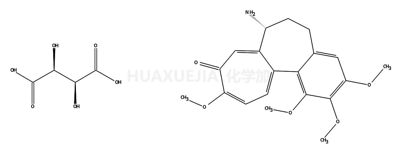 (7S)-7-amino-1,2,3,10-tetramethoxy-6,7-dihydro-5H-benzo[a]heptalen-9-one,(2R,3R)-2,3-dihydroxybutanedioic acid