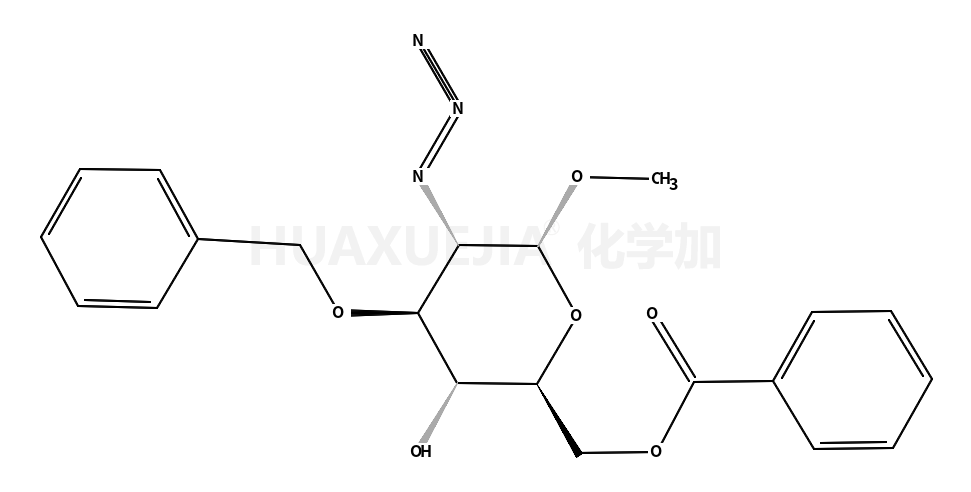 -叠氮基-2-脱氧-3-O-(苯基甲基)-alpha-D-吡喃葡萄糖苷 6-苯甲酸甲酯