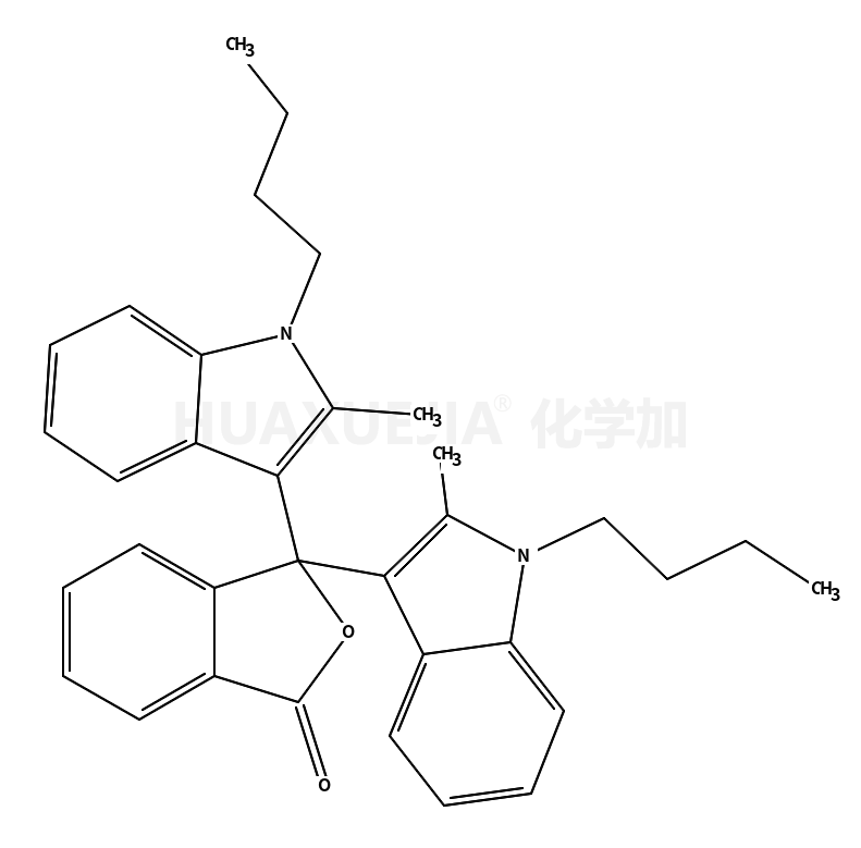 3,3-双(1-丁基-2-甲基-1H-吲哚-3-基)-1(3H)-异苯并呋喃酮