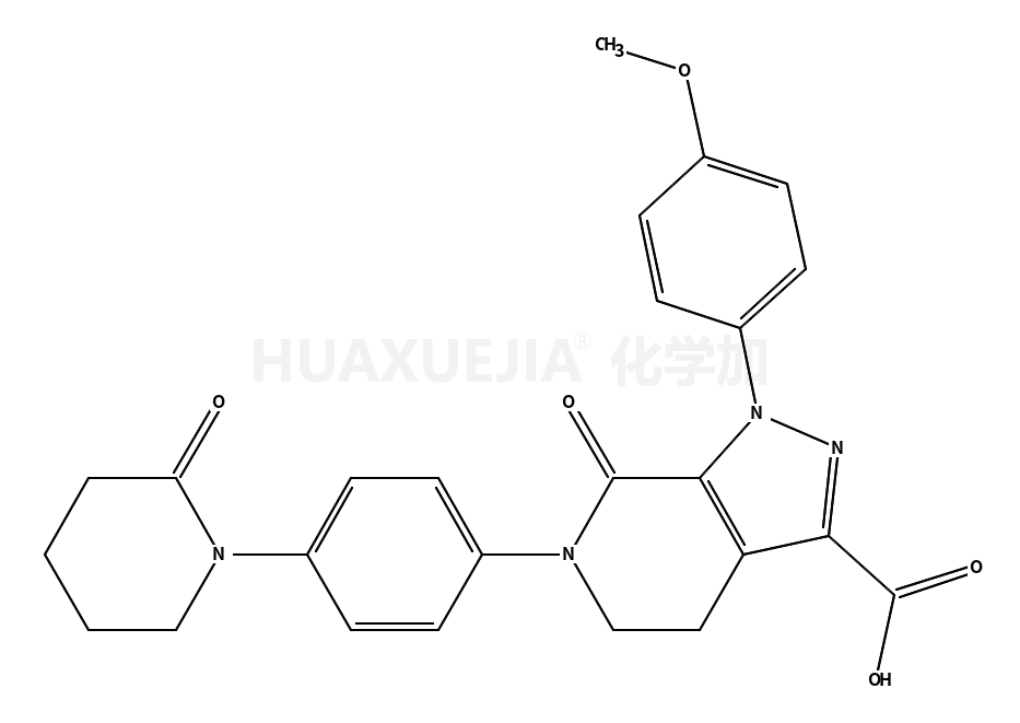 1-(4-甲氧基苯基)-7-氧代-6-[4-(2-氧代哌啶-1-基)苯基]-4,5,6,7-四氢-1H-吡唑并[3,4-c]吡啶-3-羧酸