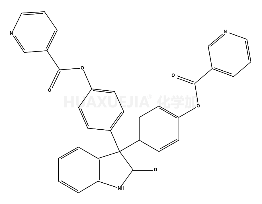 [4-[2-oxo-3-[4-(pyridine-3-carbonyloxy)phenyl]-1H-indol-3-yl]phenyl] pyridine-3-carboxylate
