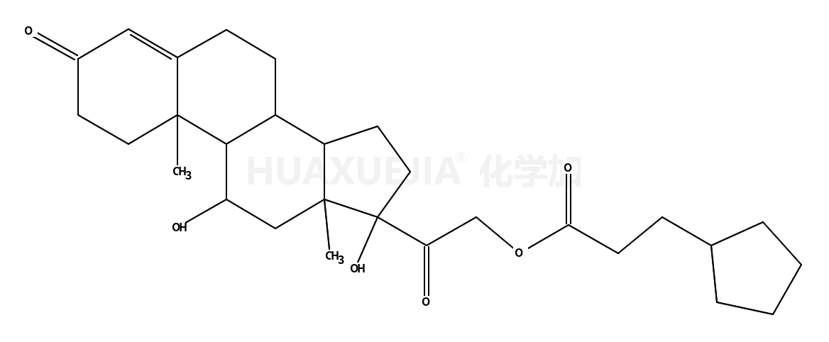 17-Hydroxycorticosterone 21.β.-cyclopentylpropionate
