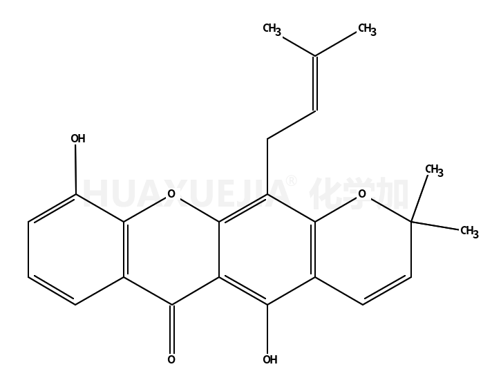 5,10-二羟基-2,2-二甲基-12-(3-甲基丁-2-烯-1-基)-2H,6H-吡喃并[3,2-b]占吨-6-酮