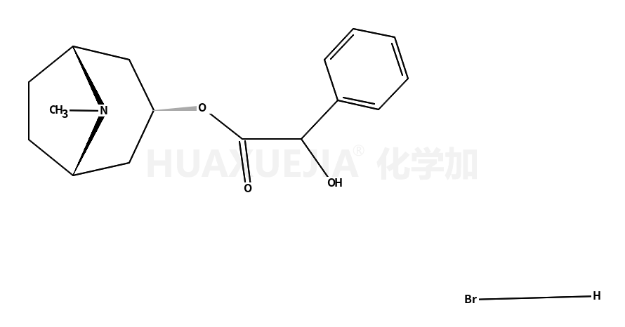 Benzeneacetic acid, α-hydroxy-, (3-endo)-8-methyl-8-azabicyclo[3.2.1]oct-3-yl ester, hydrobromide (1:1)