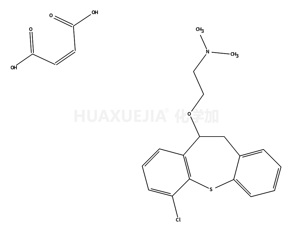 2-[(1-chloro-5,6-dihydrobenzo[b][1]benzothiepin-5-yl)oxy]ethyl-dimethylazanium,(Z)-4-hydroxy-4-oxobut-2-enoate
